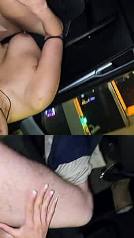 Asian Waitress Gets Fucked in the Parking Lot