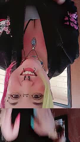 Cute Alternative Stepdaughter Shows Dad Consummate Body, Widens Butt