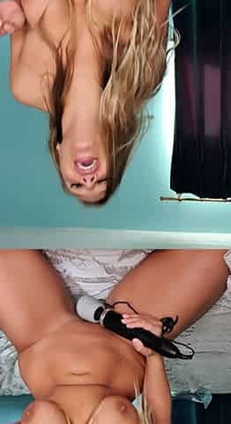 Big boob brunette masturbates on webcam
