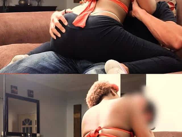 HUGE BOOBS Ebony Pussy Pounded Rough