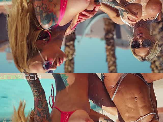 Large Tit Bikini Hotties Bang The Pool Male
