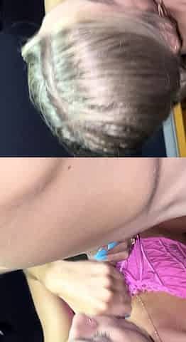 Sexy amateur blonde blowjob amp cumshot HD
