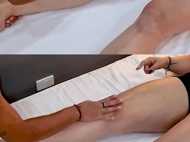 Hot blonde milf is seduced by her masseur and gets pounded right there
