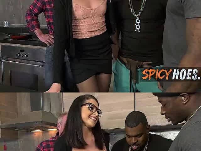 Excited Wife Craves Double Penetration With Large Ebony Rod And Cucks Her Spouse