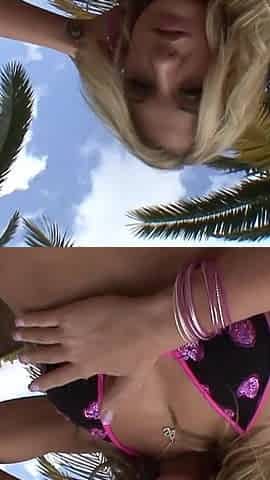Anal Loving Blonde Teen Does Ass to Mouth Cumshot