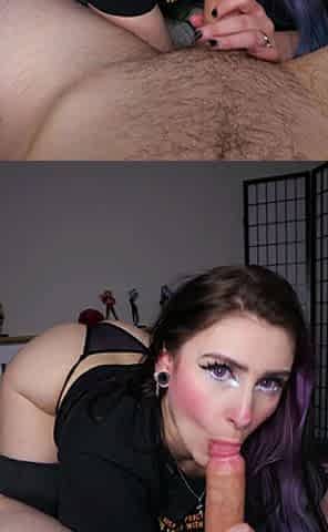Hot Brunette Girlfriend POV Blowjob