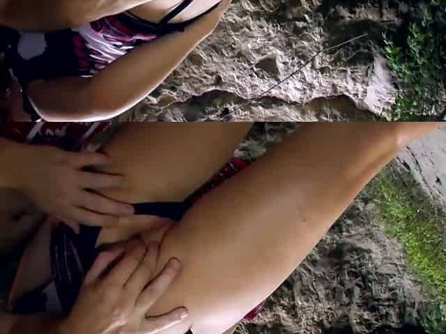 Sofia Prada - Young Slut Gets Her Pussy Stuffed On The Beach