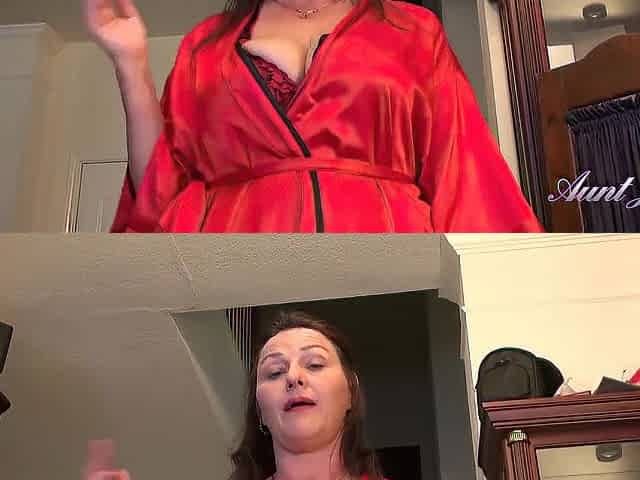 AuntJudys - Your Bushy Older Stepaunt Joana gives u a massage (POV)