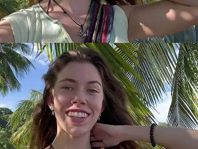 Youthful Whore Gets Caught Sneaking Away From Family Vacation To Masturbate in Public in Costa Rica