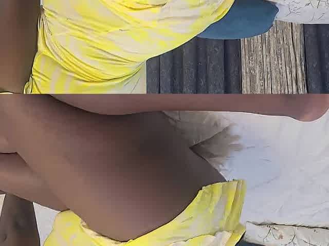 ebony black twat fingering