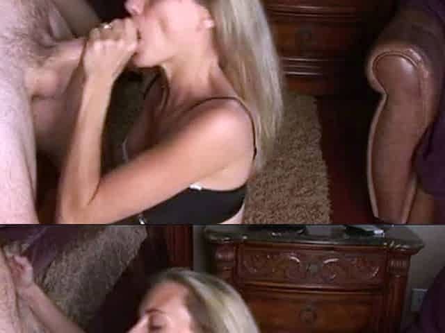 Klixen and blonde teen blowjob and handjob