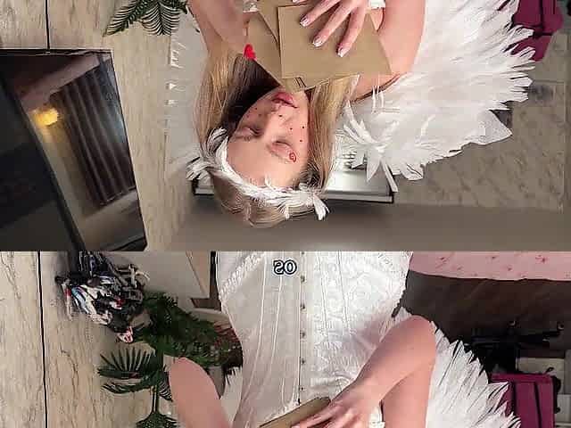 Cupid came to take my heart, but got cum on the one and the other cheeks