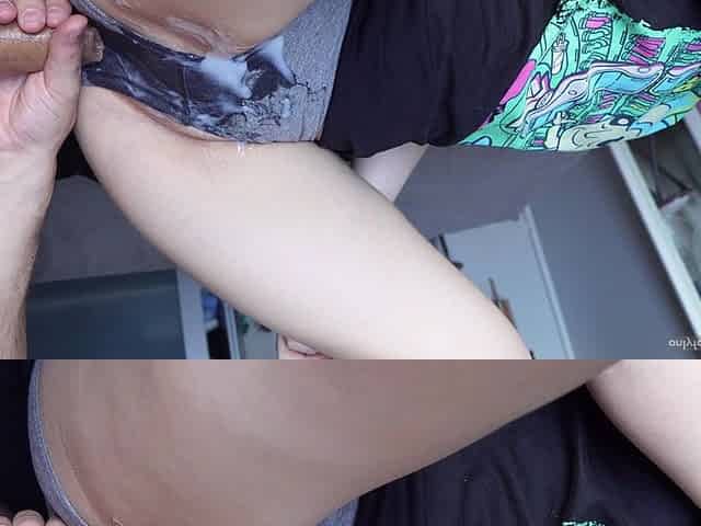 My Roommate Say's No Penetration, but She Can't Resist! Unexpected Deep Creampie!