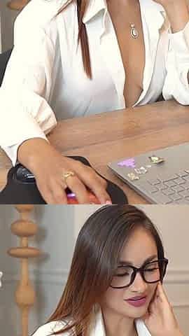 Sexy Psychologist Excites, Gives a Delicious Blowjob to a Big Cock and Then Enters Her Juicy and Tight Pussy