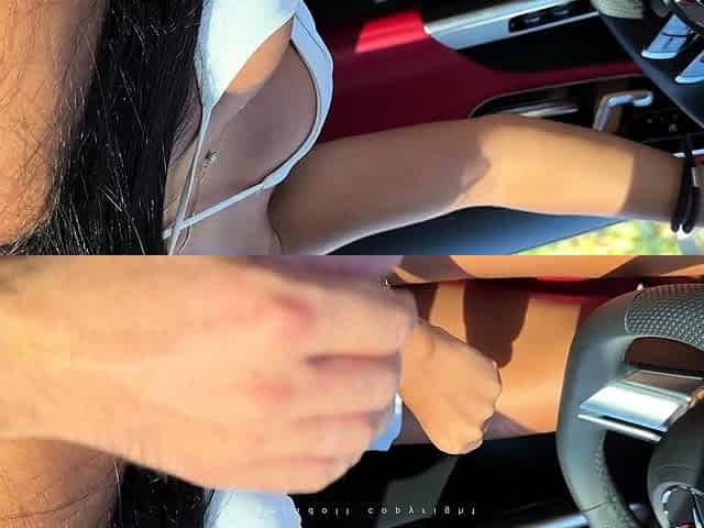 Picked up babes outdoor hardcore fuck for cash in cool POV