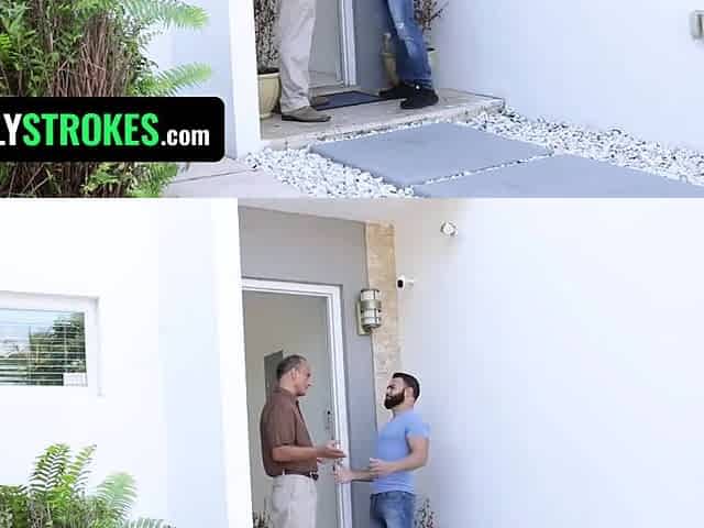 Little Slut Seduces Step And Sneaky Fucks Him Around The House With Claire Black