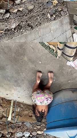 I Watch My Stepsister Taking a Shower in the Patio and I Can't Help but Fuck Her Hard