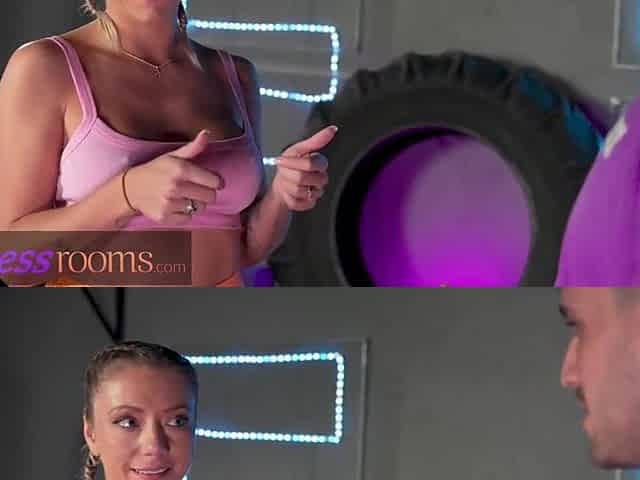 Fitness Rooms Large titties yoga teacher just desires to rub herself all over fresh student