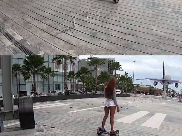 Hoverboard fun with big ass Thai GF and horny sex once home