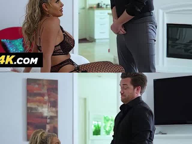Taylor Vixxen Deepthroats And Rides The Cock Of Her Husbands Boss