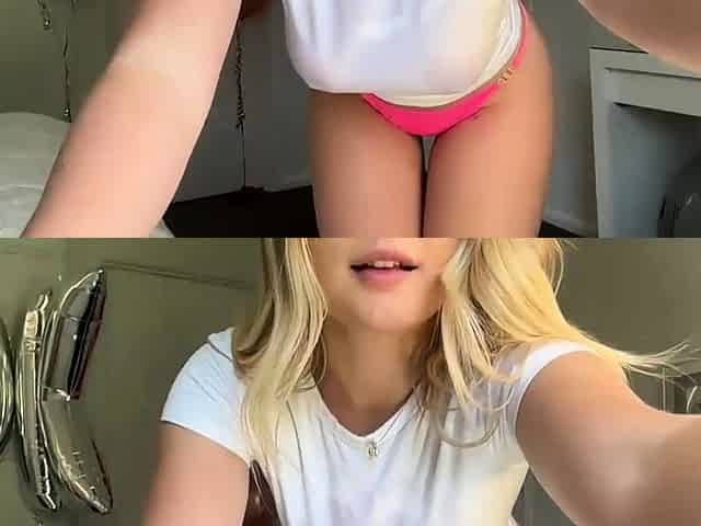 Blonde babe scarlet solo webcam