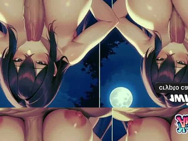 Moonlit boinking with a big-titted sweetheart - outdoor porn at its best!
