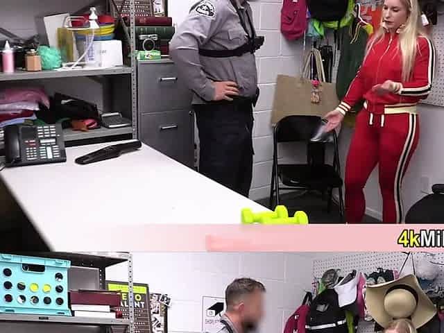 Busty Blonde Shoplifter Milf Destroyed