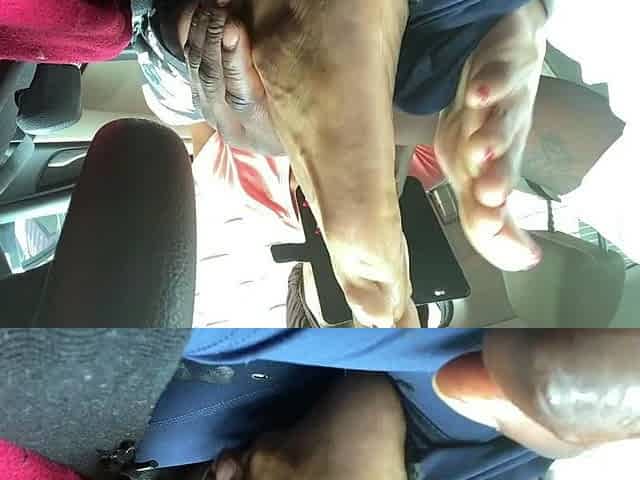 Amateur Foot Fetish Girlfriend Sucks and gives a Footjob