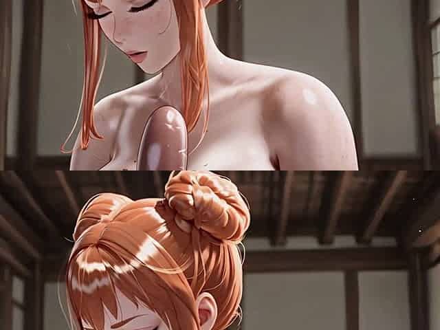 Filthy Ginger Hair Babe with Perfect Big Tits Gets Her Massive Tits Fucked and Covered in Cum