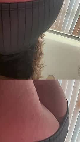 HORNY TGRIL UPSKIRT ASS AND PANTIES TEASE BEFORE FUCKING A CHAIR ????
