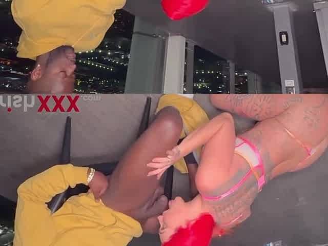 Roxi Keogh Midnight Balcony Vegas BBC Romp