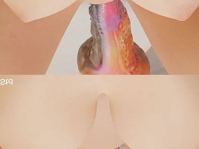 Octopus Arm Dildo Anal Fucking a BBW MILF Loop Speed
