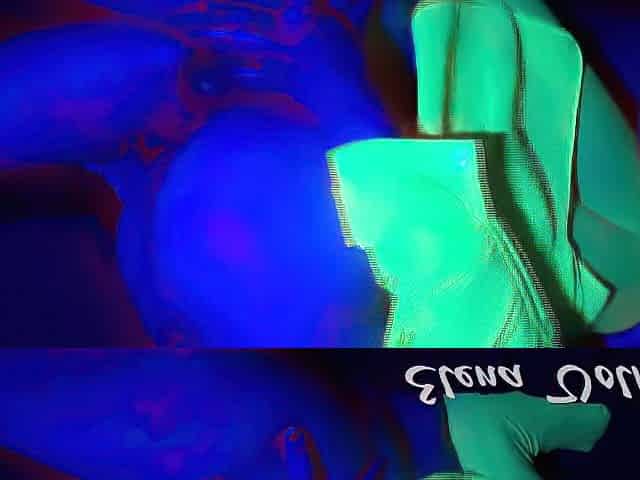Large Booty mother I'd like to fuck Riding Rod Hard - NEON lights