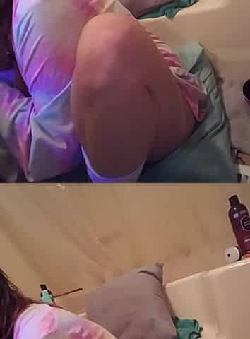 Painting body on facetime with best friend