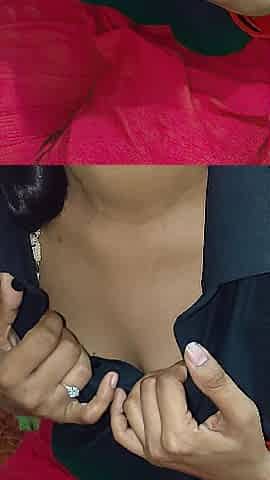 Solo beauty showing her breasts