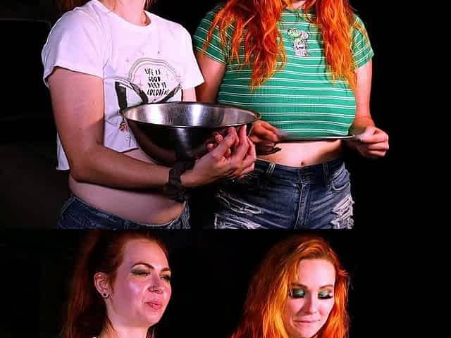 Amateur Redheads Touch The Cock