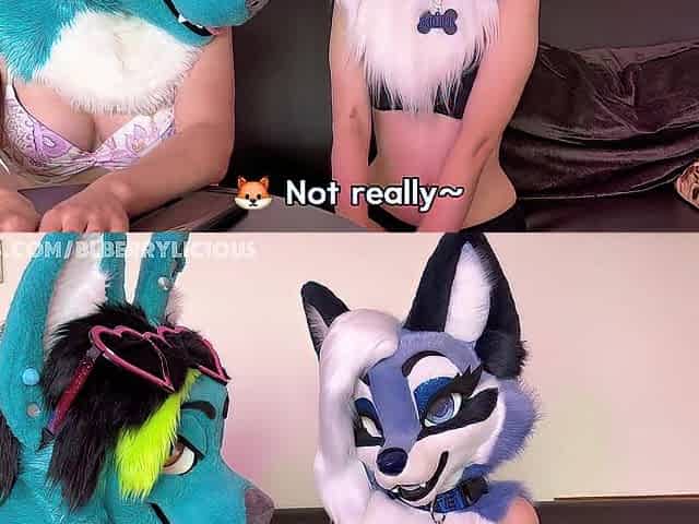 Cheating On My Husband With Small IceyFoxx And Cumming In Her During Pool Party (Fursuit Porn)