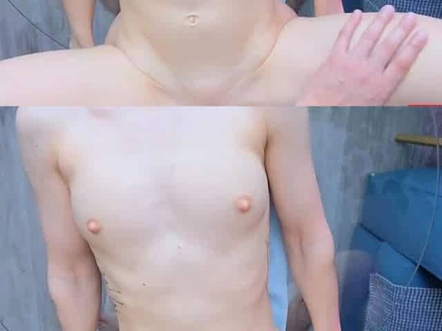 Oiled Body and Double Penetration Leads to Anal Creampie