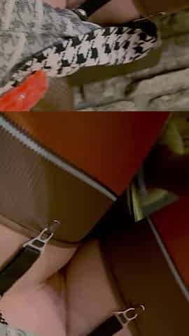 No panties in a cafe
