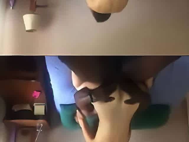 White MILF humping a black mans boner