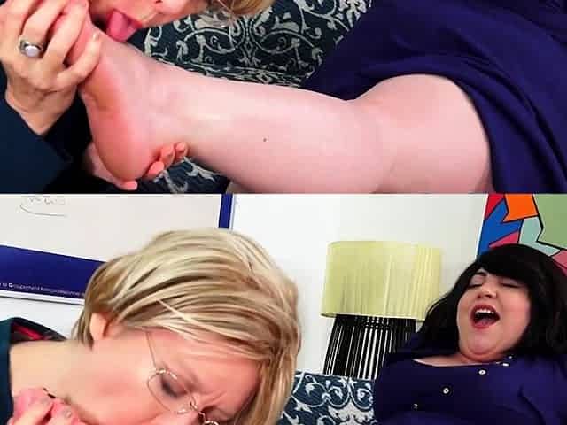 Lesbian Fucks Chubby Bella Bendz in Ass