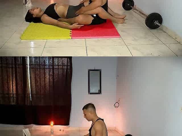 Practicamos Yoga y tantric Sex With My Student