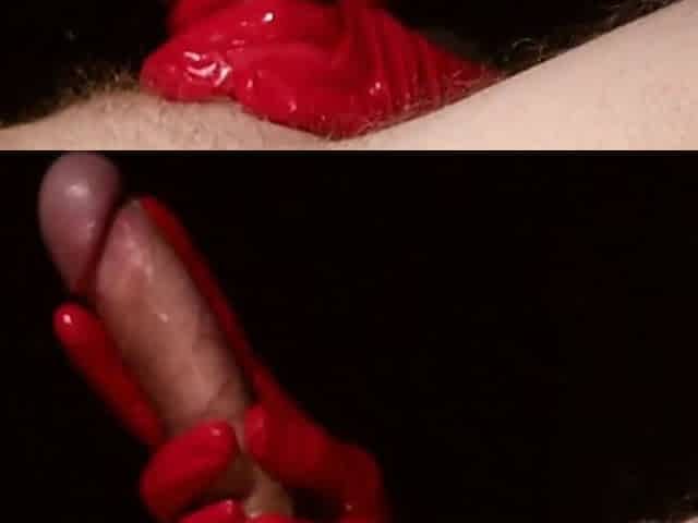 Tugjob Red Latex Gloves
