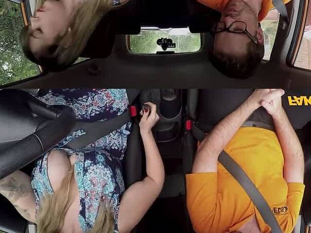 Fake Driving School - LARGE BUTT and LARGE BREASTS in hardcore cunt pounding