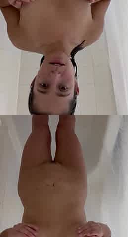 I give you the best view of me fingering my pussy HARD in the shower