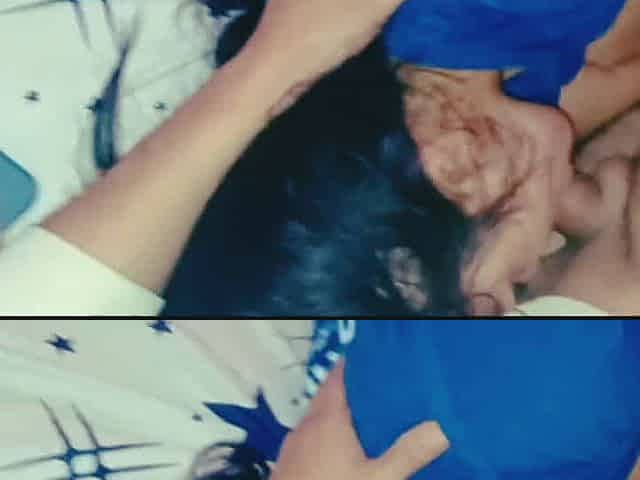 Stepsister mouth fuck during sleeping