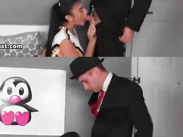 Naughty Cheerleader Gets Fucked With A Dude