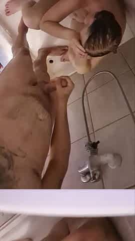 He Cums on My Shaved Pussy