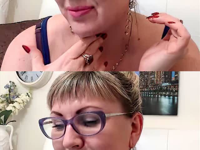 Chubby Milf Rubs Her Pussy On Webcam