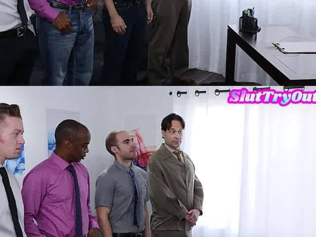 Gangbang bitch casting new lovers